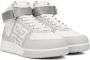 Givenchy White & Gray G4 Sneakers - Thumbnail 4