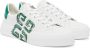 Givenchy White & Green City Sport 4G Sneakers - Thumbnail 4
