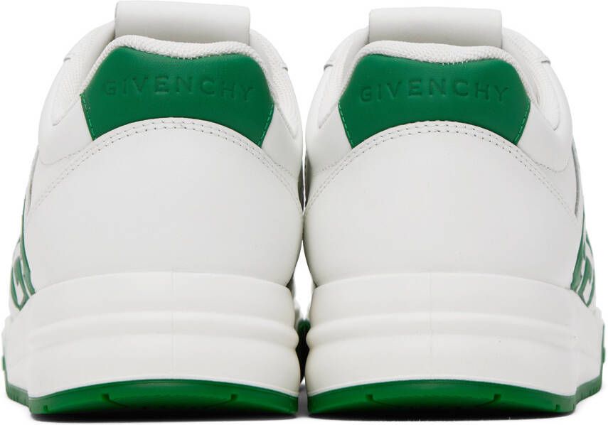 Givenchy White & Green G4 Sneakers