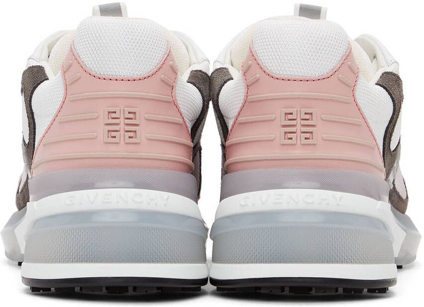 Givenchy White & Pink GIV 1 TR Sneakers