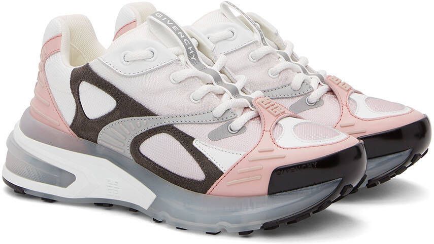 Givenchy White & Pink GIV 1 TR Sneakers