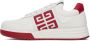Givenchy White & Red City Sport Sneakers - Thumbnail 3