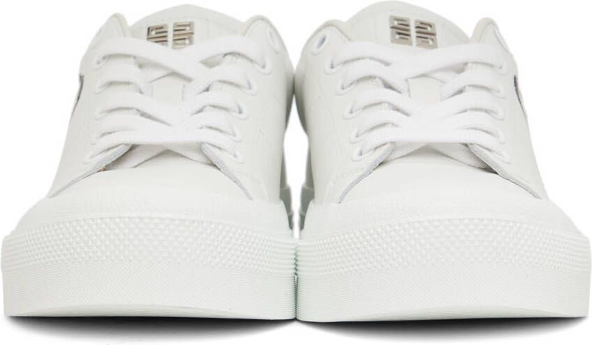 Givenchy White Graphic City Court Sneakers