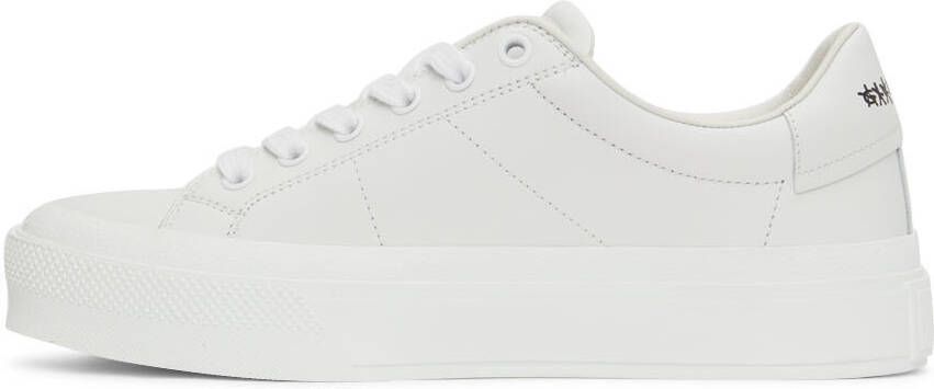 Givenchy White Graphic City Court Sneakers