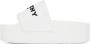Givenchy White Logo Platform Sandals - Thumbnail 3