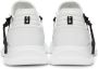 Givenchy White Perforated Leather Spectre Runner Zip Low Sneakers - Thumbnail 4