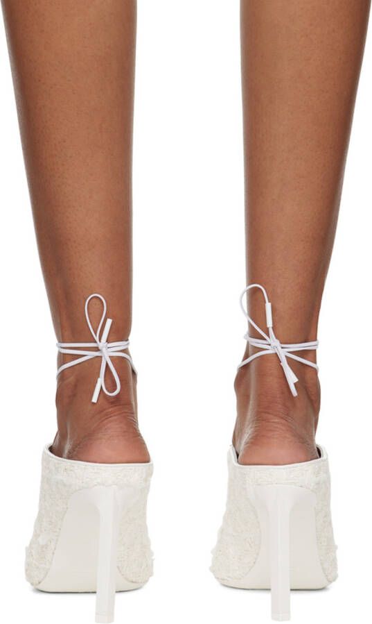 Givenchy White Show Slingback Heels