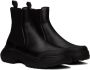 GmbH Black Faux-Leather Chelsea Boots - Thumbnail 4