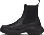 GmbH Black Faux-Leather Chelsea Boots - Thumbnail 3