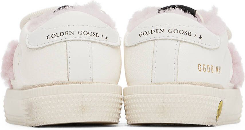 Golden Goose Baby White May School Sneakers