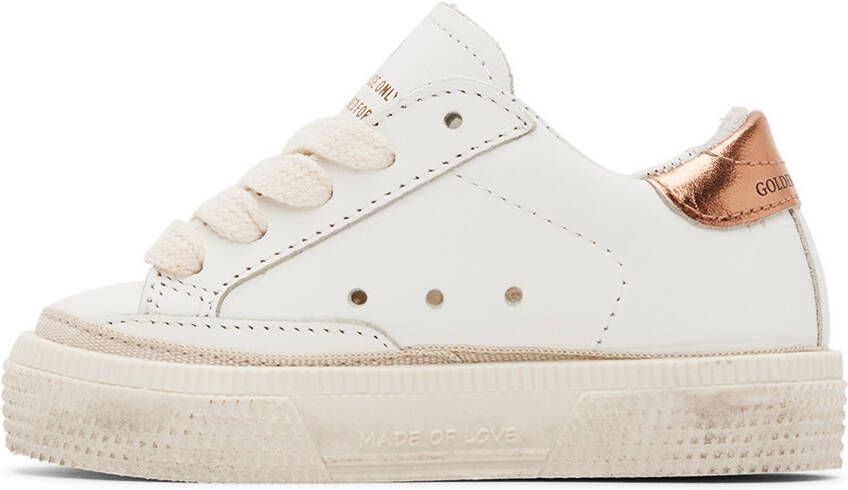 Golden Goose Baby White May Sneakers