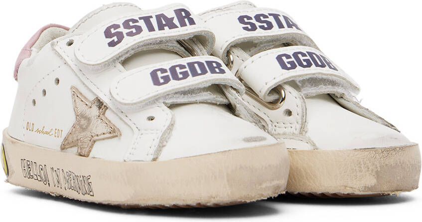 Golden Goose Baby White Old School Sneakers