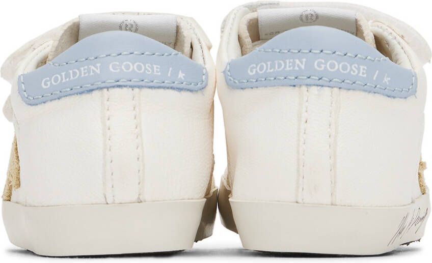 Golden Goose Baby White School Sneakers