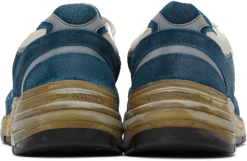 Golden Goose Beige & Blue Dad-Star Sneakers