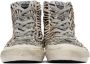 Golden Goose Black & Off-White Francy Zebra Sneakers - Thumbnail 2