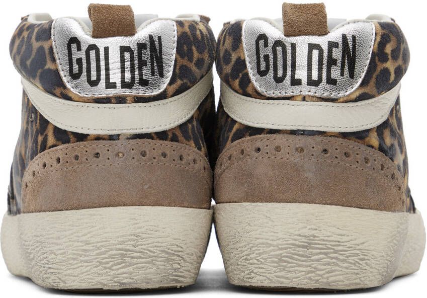 Golden Goose Brown & Black Mid Star Classic Sneakers