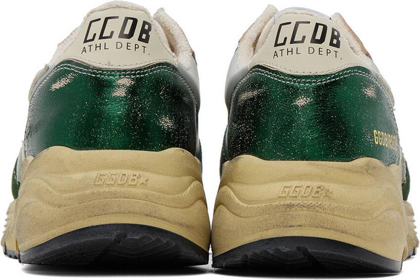 Golden Goose Green Running Sole Sneakers