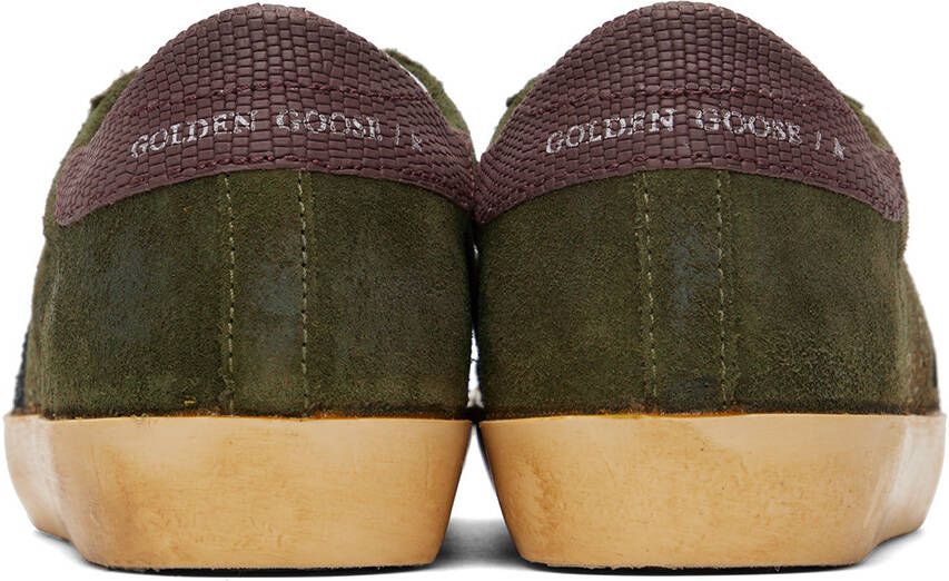 Golden Goose Khaki Super-Star Classic Low-Top Sneakers
