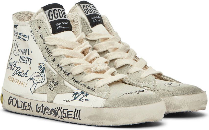 Golden Goose Kids White Francy Classic Sneakers