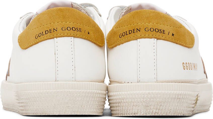 Golden Goose Kids White May School Sneakers