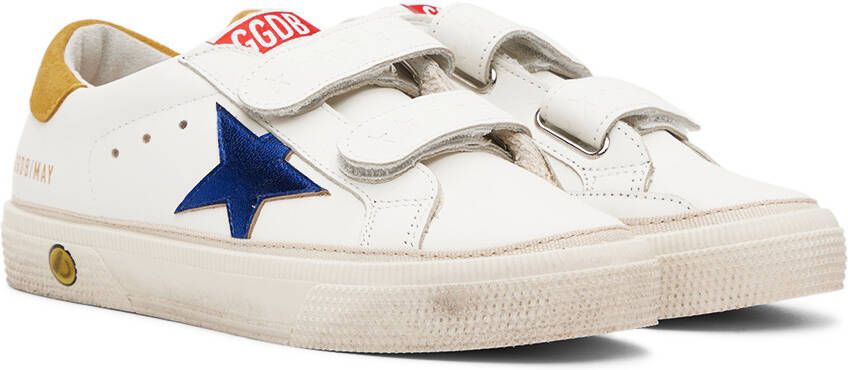 Golden Goose Kids White May School Sneakers