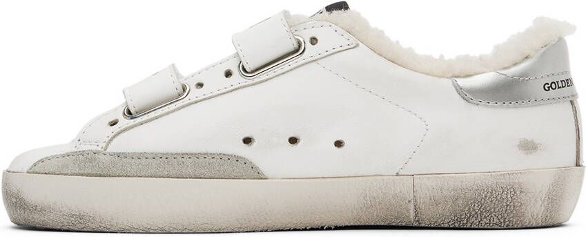 Golden Goose Kids White Old School Sneakers