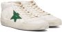 Golden Goose Off-White & Green Mid Star Sneakers - Thumbnail 4