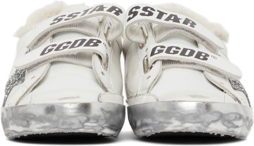 Golden Goose Shearling & Glitter Old School Sneakers