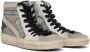Golden Goose Silver & White Slide Classic High-Top Sneakers - Thumbnail 4