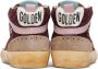 Golden Goose SSENSE Exclusive Burgundy & Taupe Mid Star Sneakers - Thumbnail 2