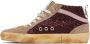 Golden Goose SSENSE Exclusive Burgundy & Taupe Mid Star Sneakers - Thumbnail 3
