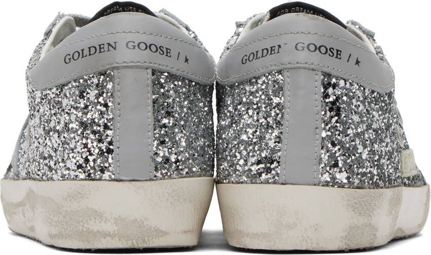 Golden Goose SSENSE Exclusive Silver Super-Star Sneakers