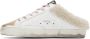 Golden Goose SSENSE Exclusive White & Beige Shearling Super-Star Sabot Sneakers - Thumbnail 3