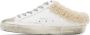 Golden Goose SSENSE Exclusive White & Black Shearling Super-Star Sneakers - Thumbnail 3