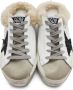 Golden Goose SSENSE Exclusive White & Black Shearling Super-Star Sneakers - Thumbnail 5