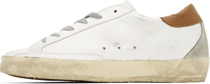 Golden Goose SSENSE Exclusive White & Brown Super-Star Classic Sneakers
