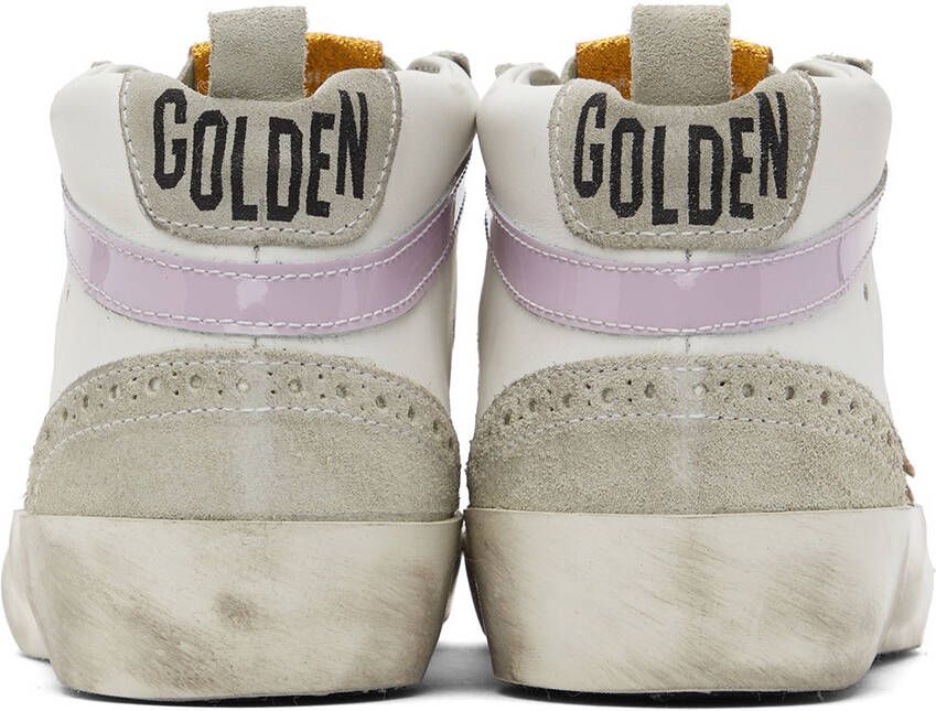 Golden Goose SSENSE Exclusive White & Gray Mid Star Classic Sneakers