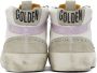 Golden Goose SSENSE Exclusive White & Gray Mid Star Classic Sneakers - Thumbnail 2