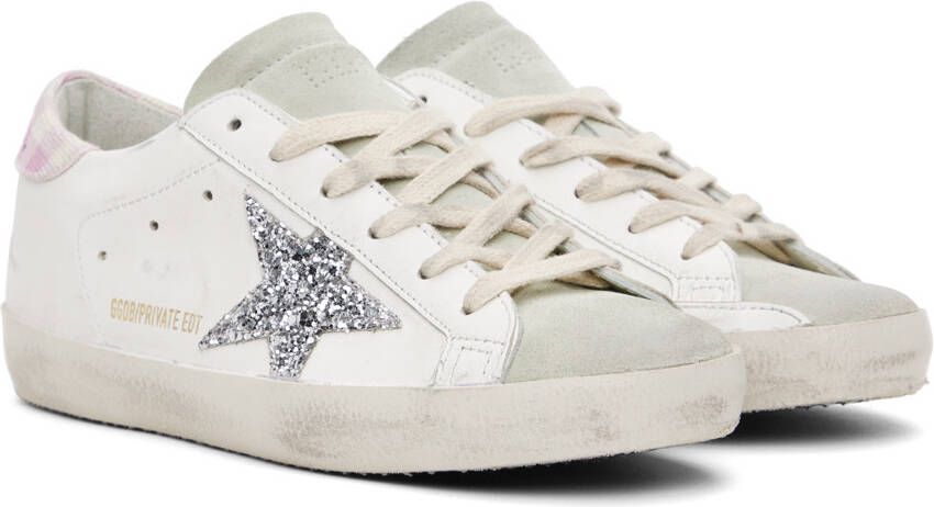 Golden Goose SSENSE Exclusive White & Gray Super-Star Sneakers