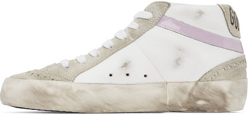 Golden Goose SSENSE Exclusive White & Grey Mid Star Classic Sneakers