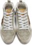 Golden Goose SSENSE Exclusive White & Grey Mid Star Classic Sneakers - Thumbnail 5