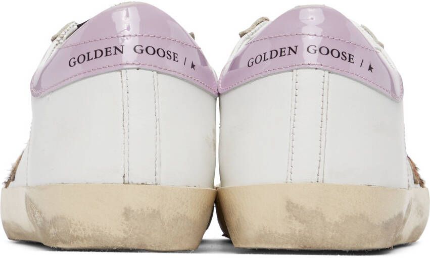 Golden Goose SSENSE Exclusive White & Pink Super-Star Classic Sneakers
