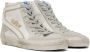 Golden Goose White & Gray Slide Classic High-Top Sneakers - Thumbnail 4