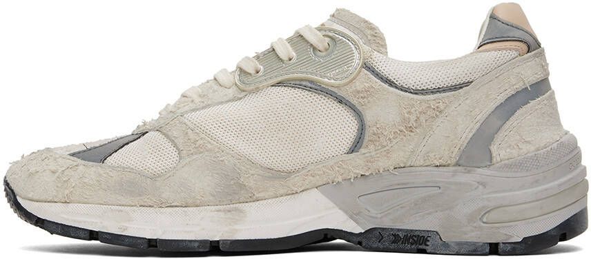 Golden Goose White Dad-Star Low-Top Sneakers
