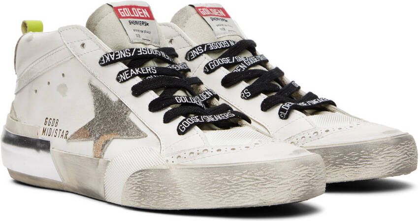 Golden Goose White Mid Star Classic Sneakers