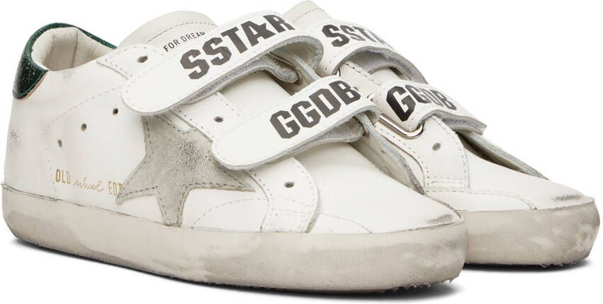 Golden Goose White Old School Sneakers