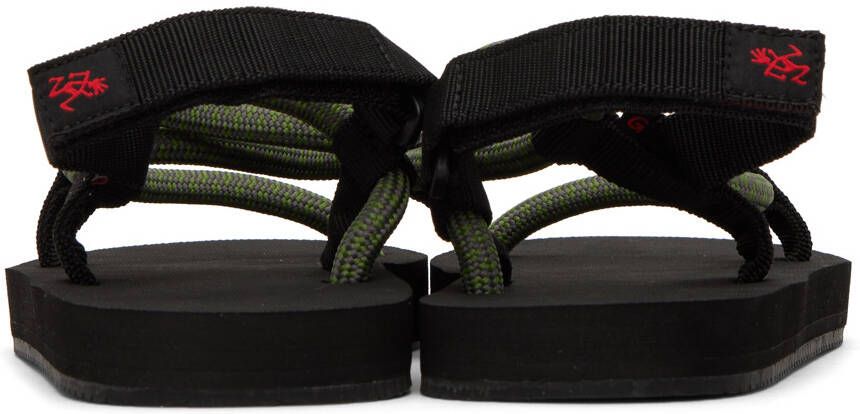 Gramicci Green & Black Rope Sandals