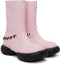 GRAPE Pink Detachable Bow Boots - Thumbnail 4