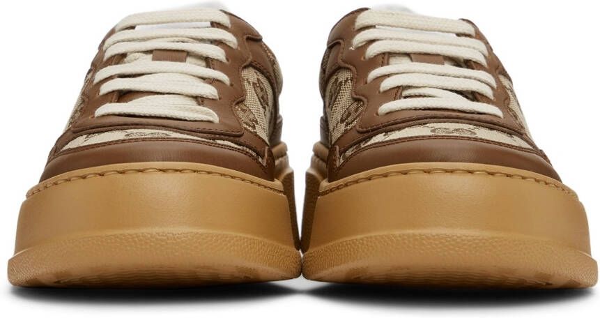 Gucci Beige & Brown GG Sneakers