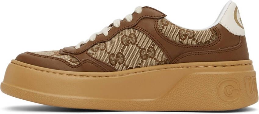 Gucci Beige & Brown GG Sneakers